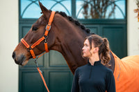 Eskadron Platinum Amber faux leather jewel headcollar and leadrope