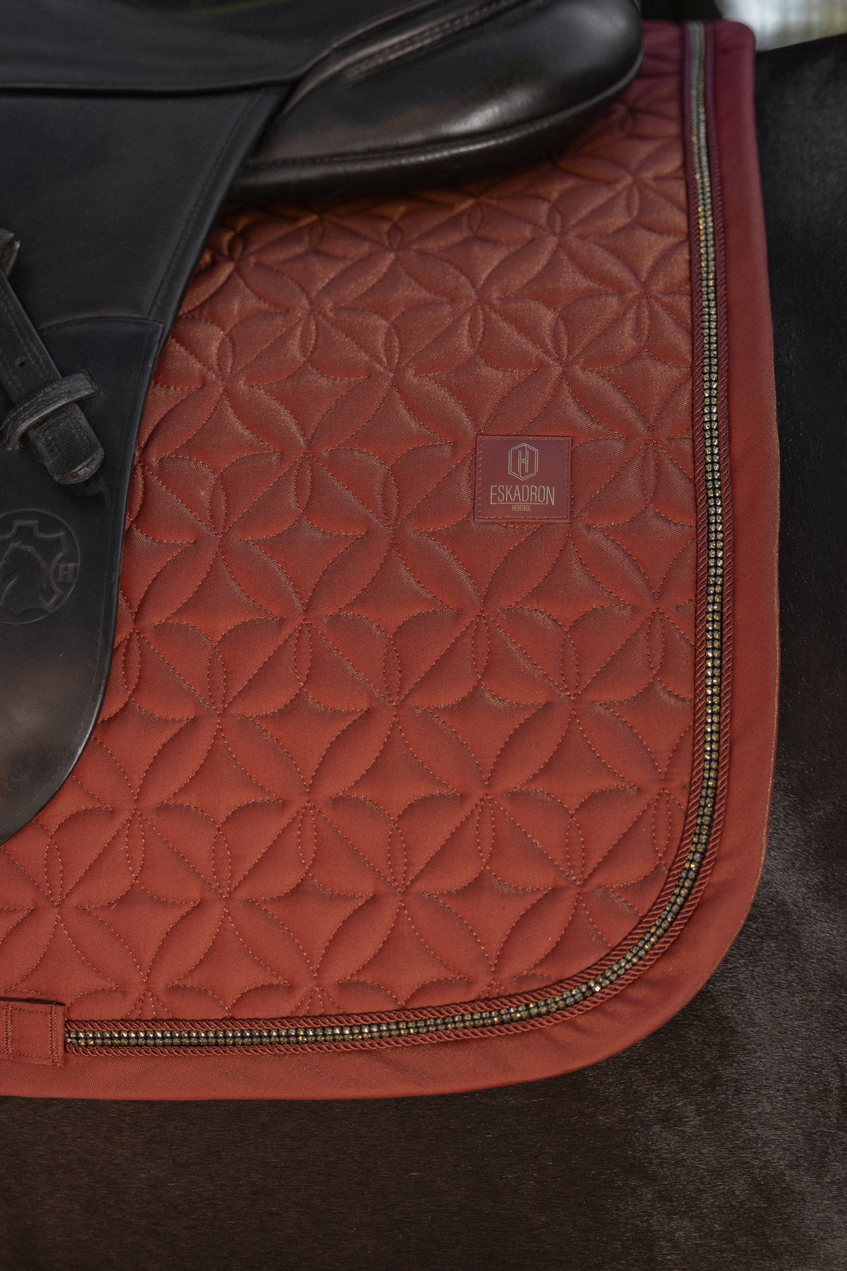 Eskadron Heritage Merlot Glam Crystal Saddlepad
