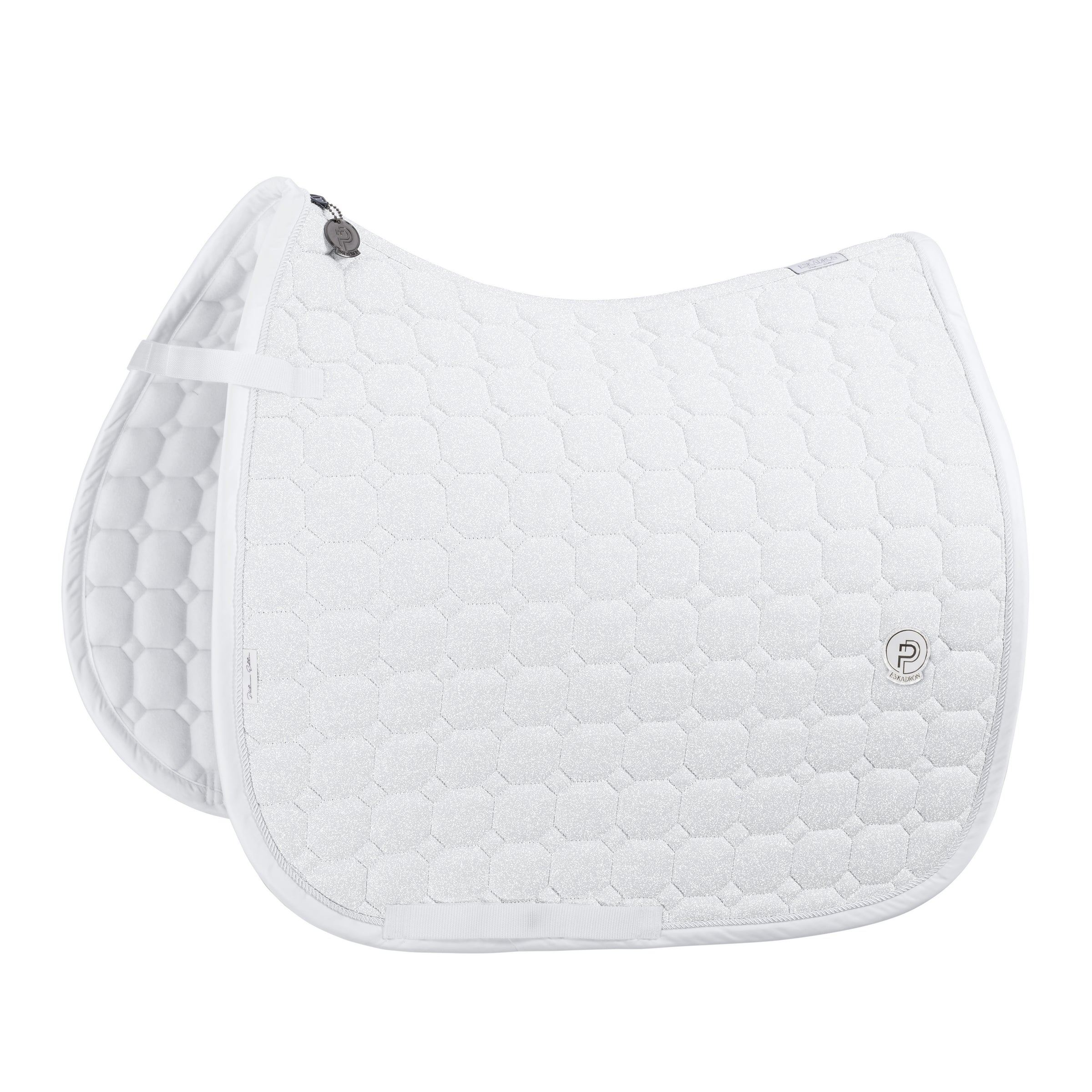 Eskadron Platinum white glitter cotton saddlepad