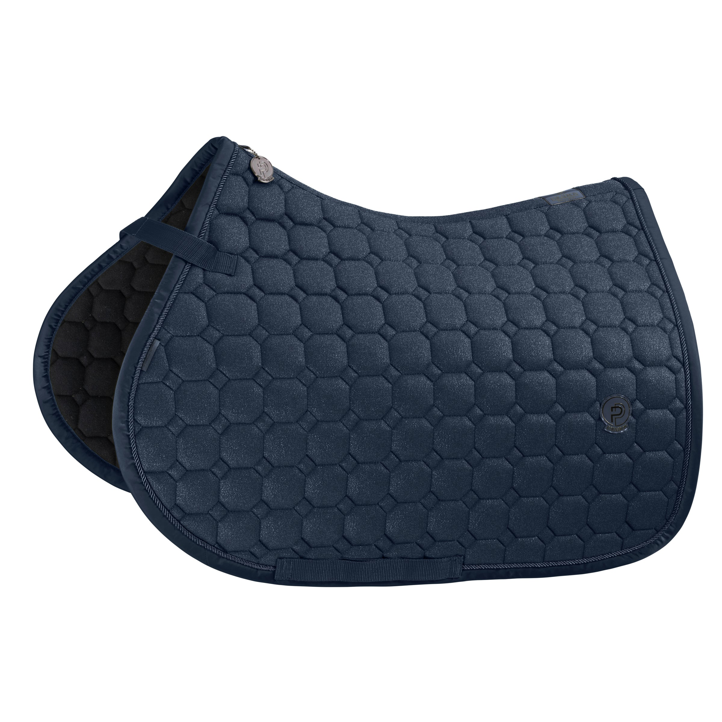 Eskadron Platinum Atlantic blue glitter cotton saddlepad