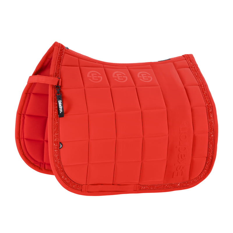 Eskadron Dynamic Poppy red big square jewel saddlepad