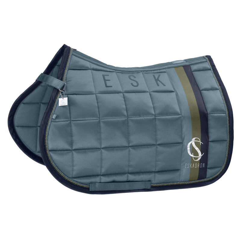 Eskadron Steel blue big square mattgloss saddlepad