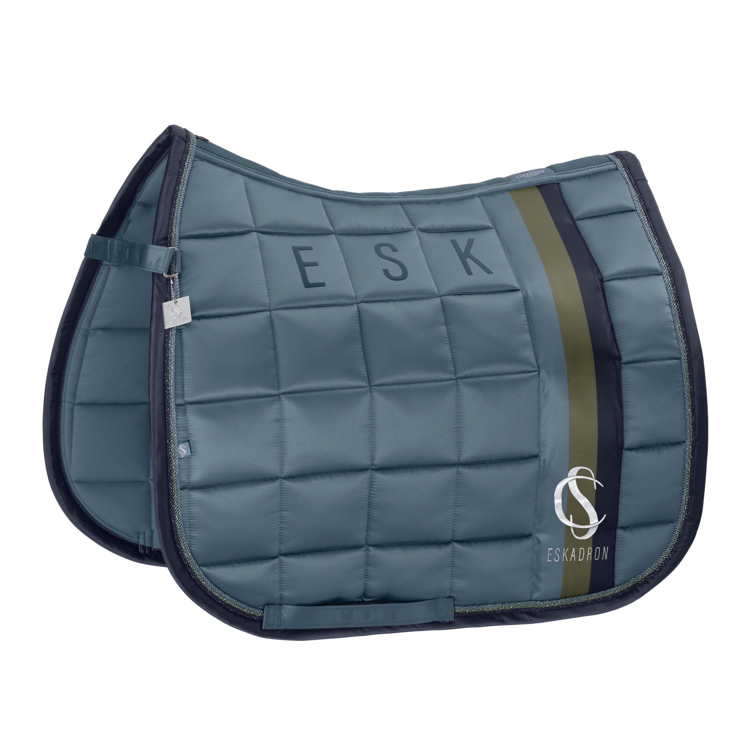 Eskadron Steel blue big square mattgloss saddlepad