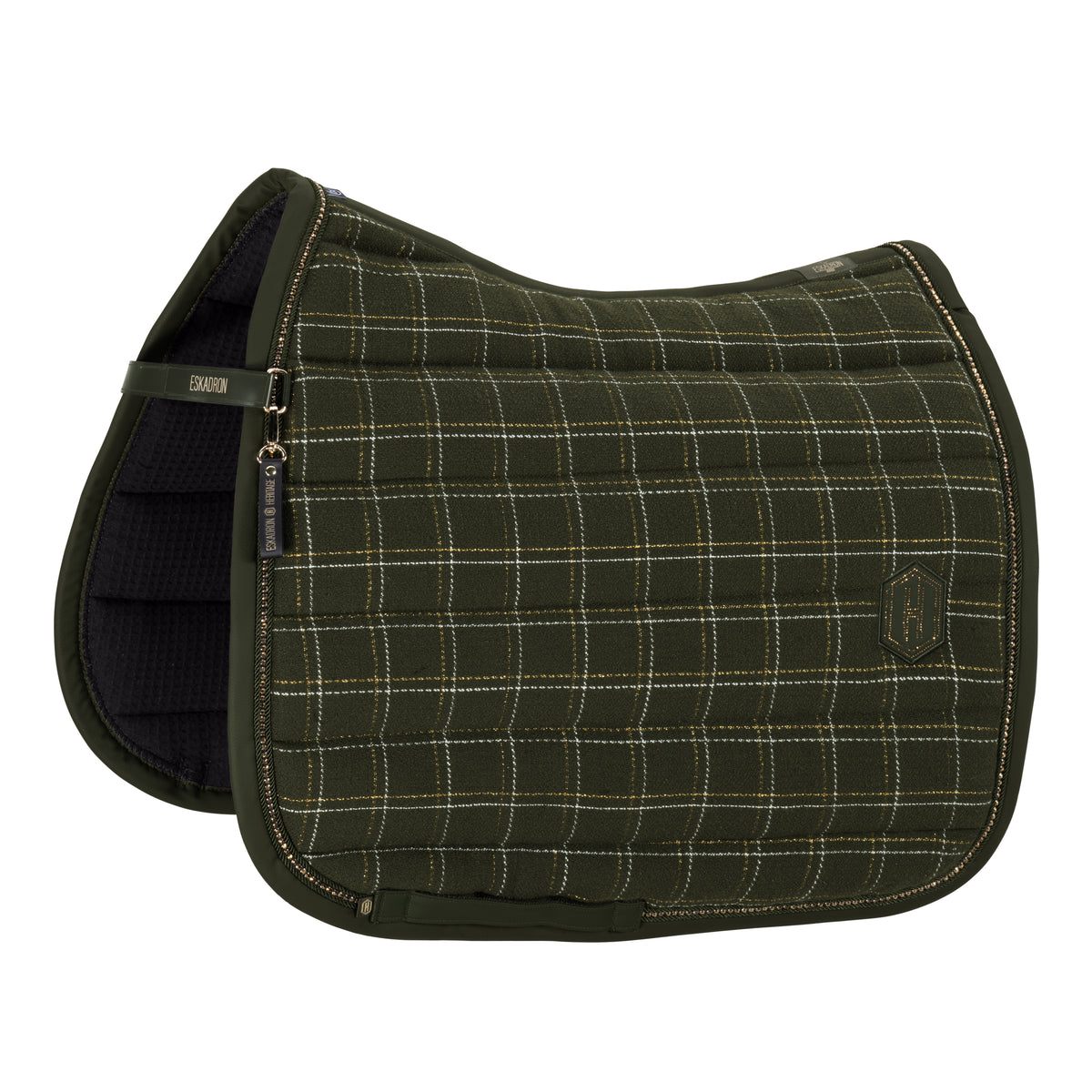 Eskadron Heritage Deep Moss boucle emblem saddlepad