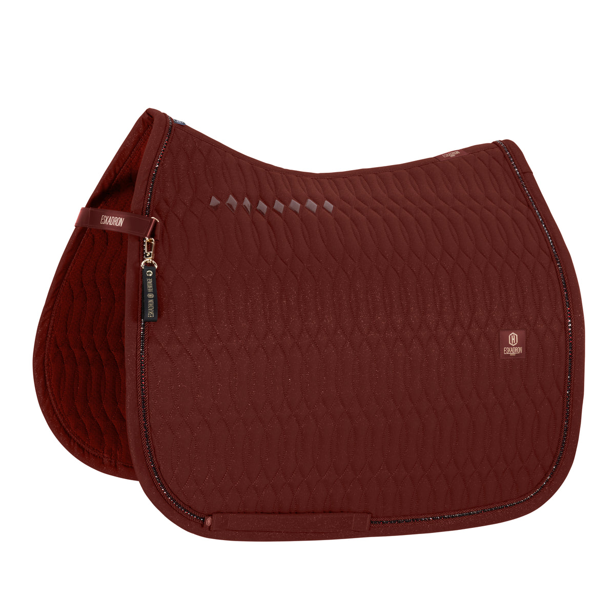 Eskadron Heritage Merlot Sparkle crystal saddlepad