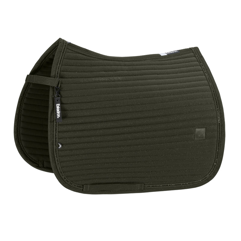 Eskadron Dynamic deep green sparkle crystal saddlepad