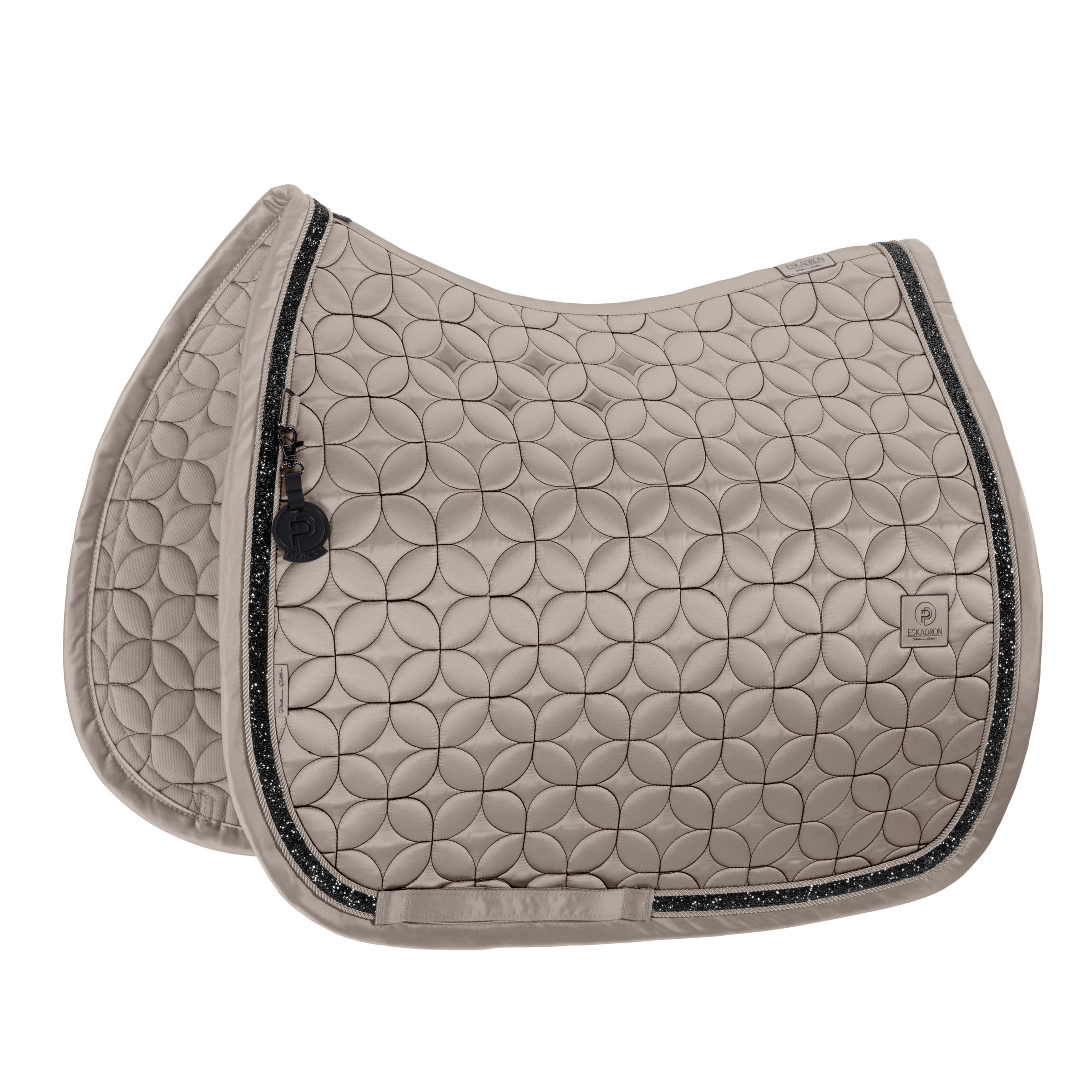 Eskadron Platinum Pale Grey mattgloss contrast jewel saddlepad