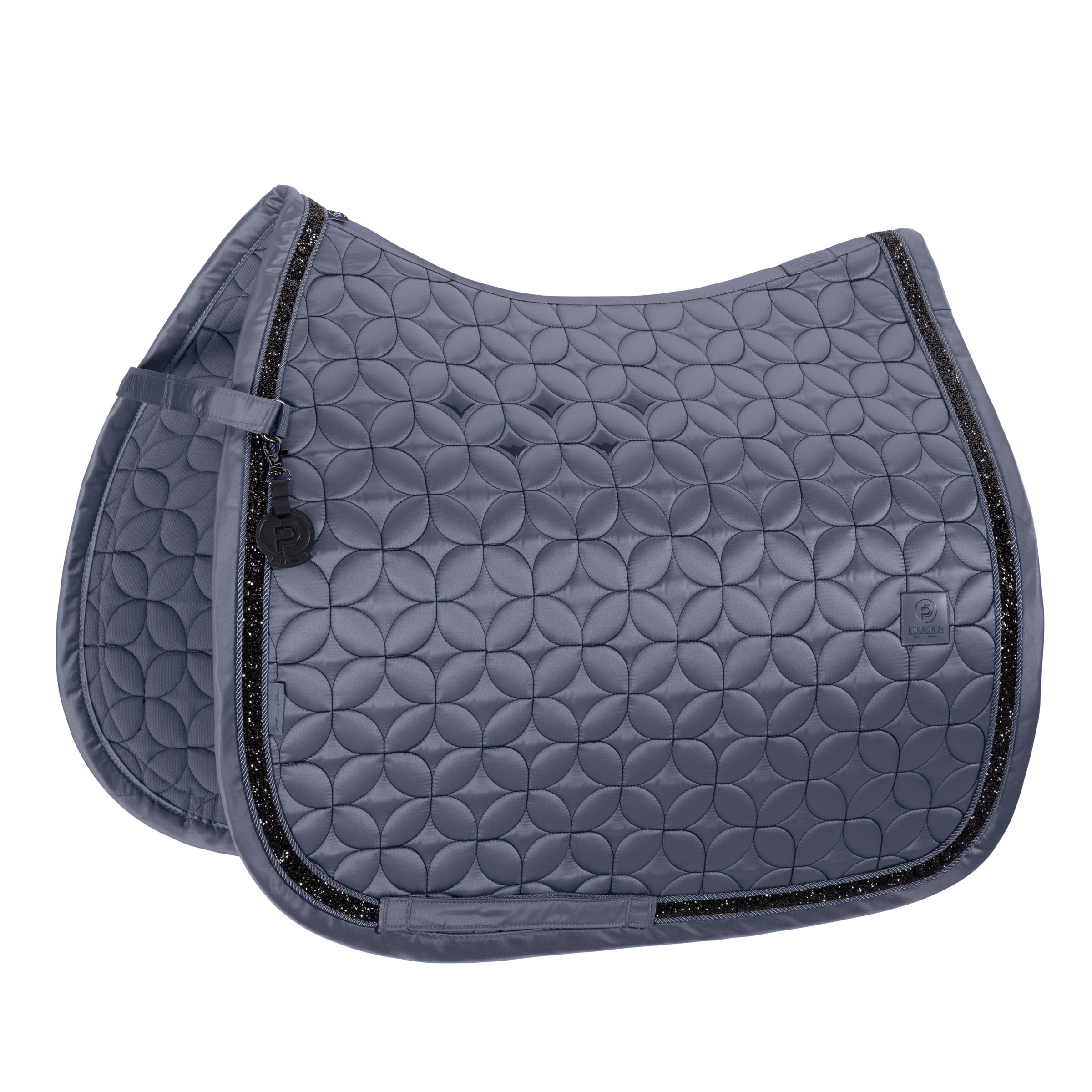 Eskadron Platinum Slate blue mattgloss contrast jewel saddlepad