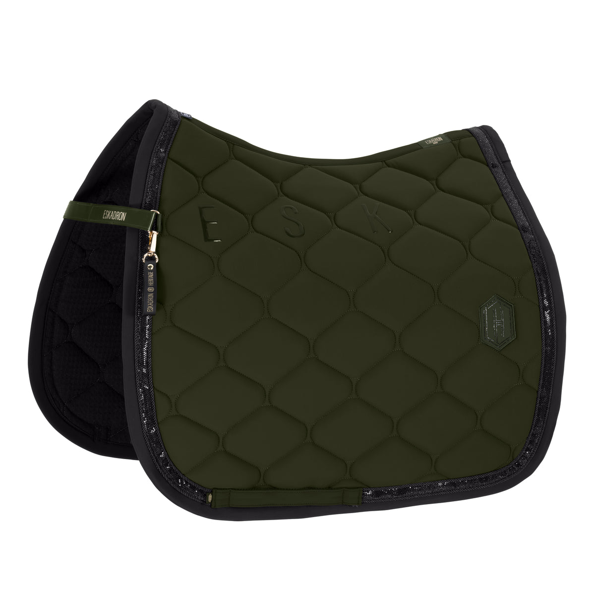 Eskadron Heritage Deep Moss softshell contrast saddlepad