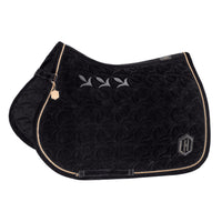 Eskadron Heritage Black velour emblem saddlepad