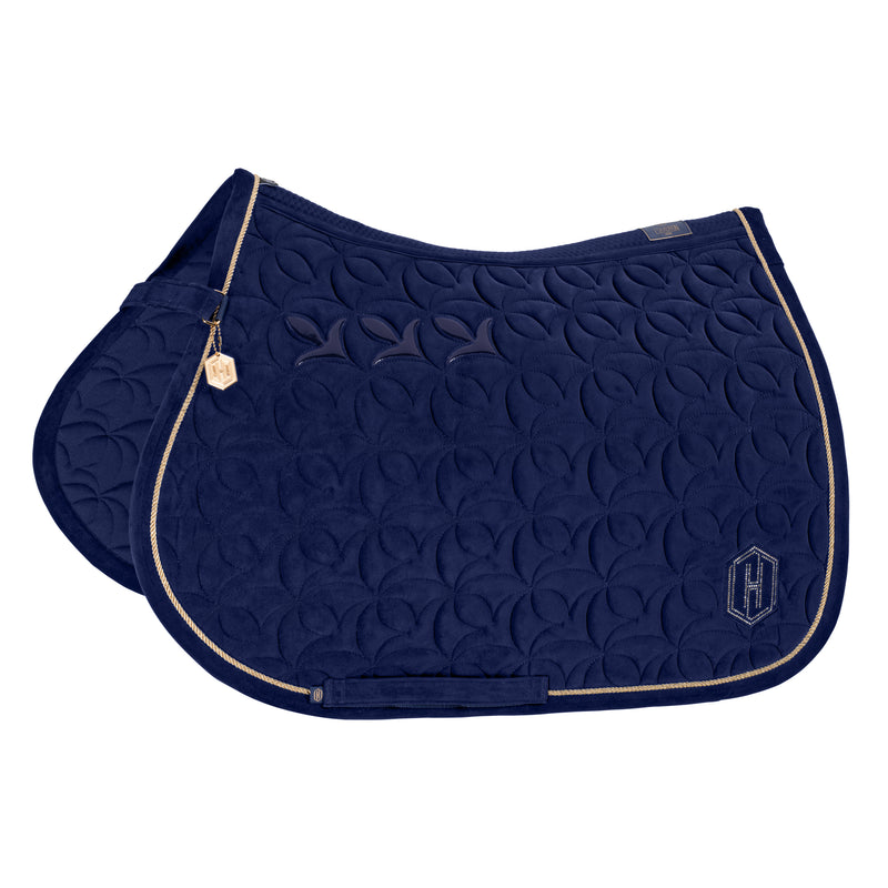 Eskadron Heritage True blue velour emblem saddlepad