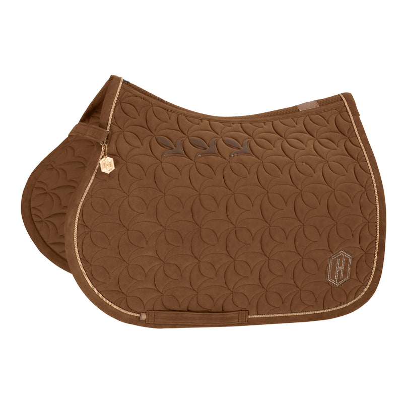 Eskadron Heritage Almond velour emblem saddlepad