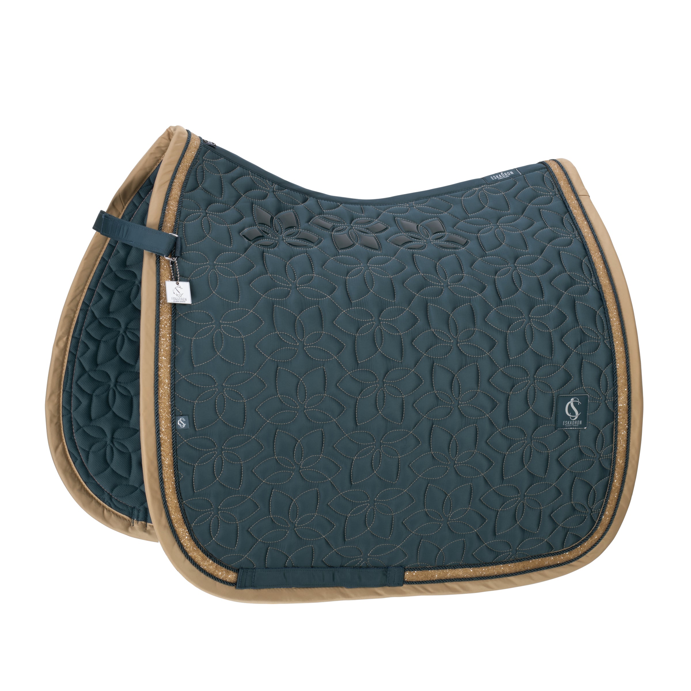 Eskadron Classic Ocean Glossy jewel contrast saddlepad