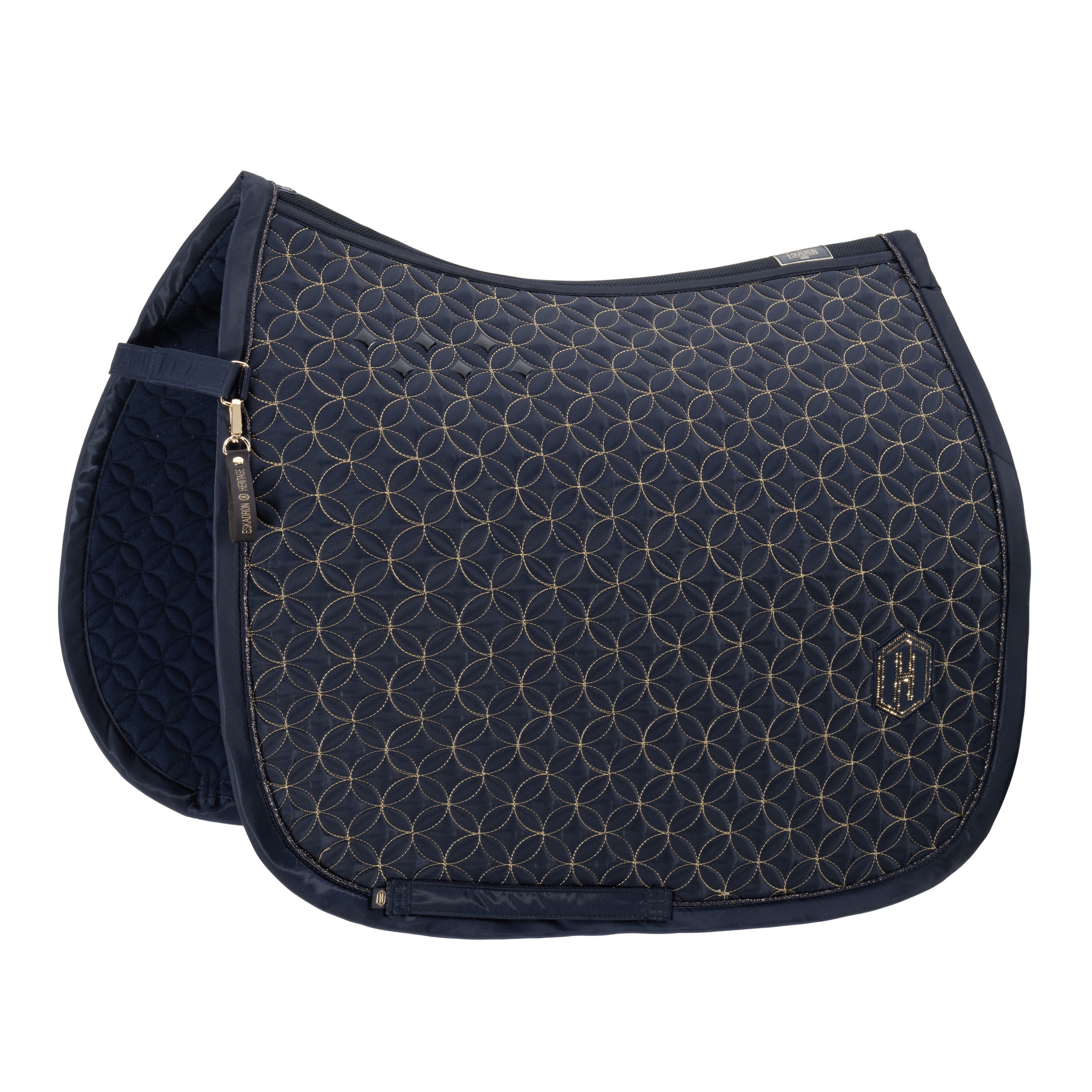 Eskadron Heritage navy highgloss contrast saddlepad