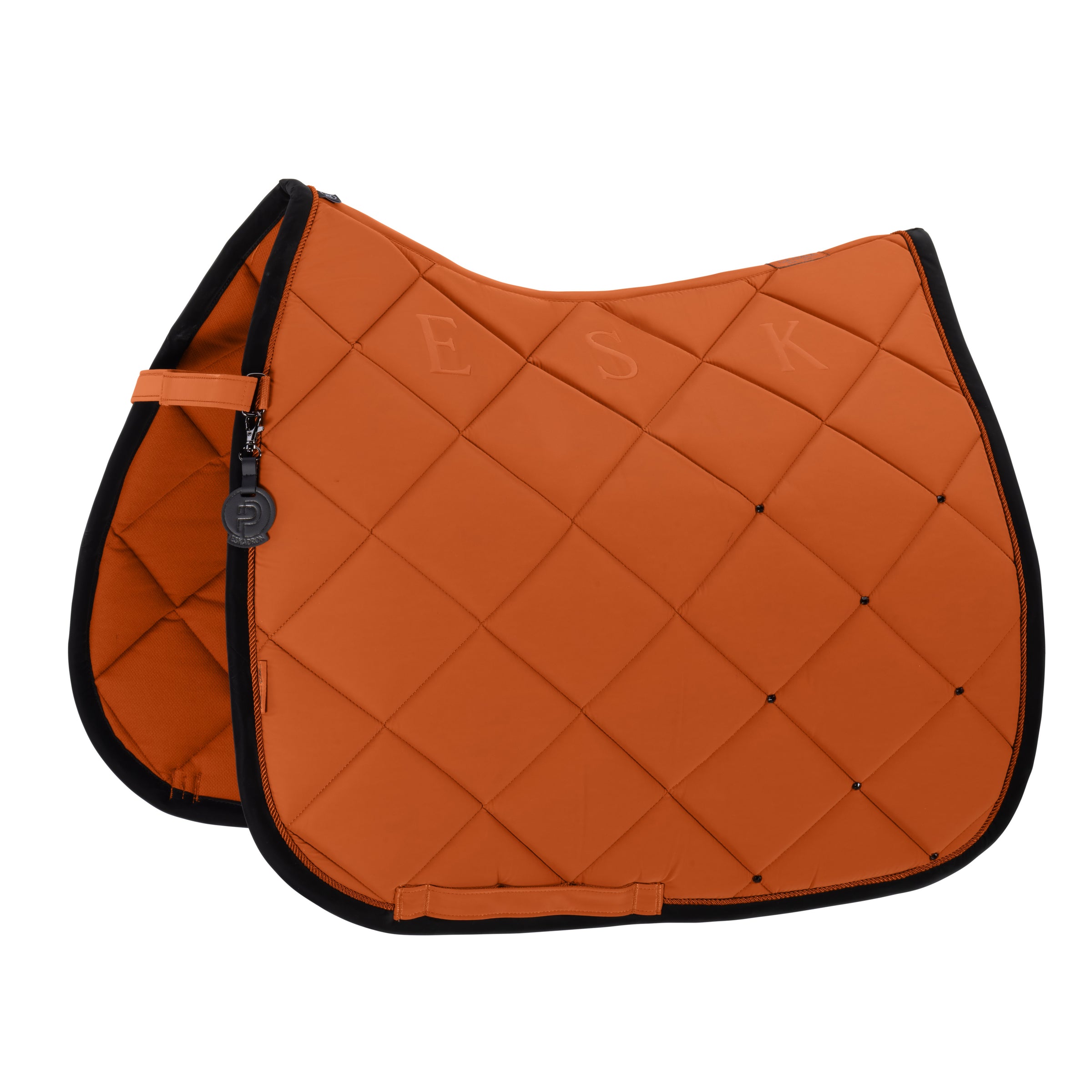 Eskadron Platinum Amber Silk contrast diamond saddlepad