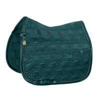 Eskadron Heritage Vintage green satin crystal saddlepad