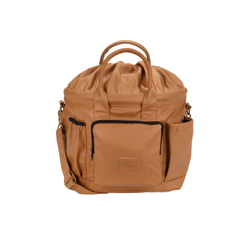 Eskadron Platinum Cognac leather effect accessory bag