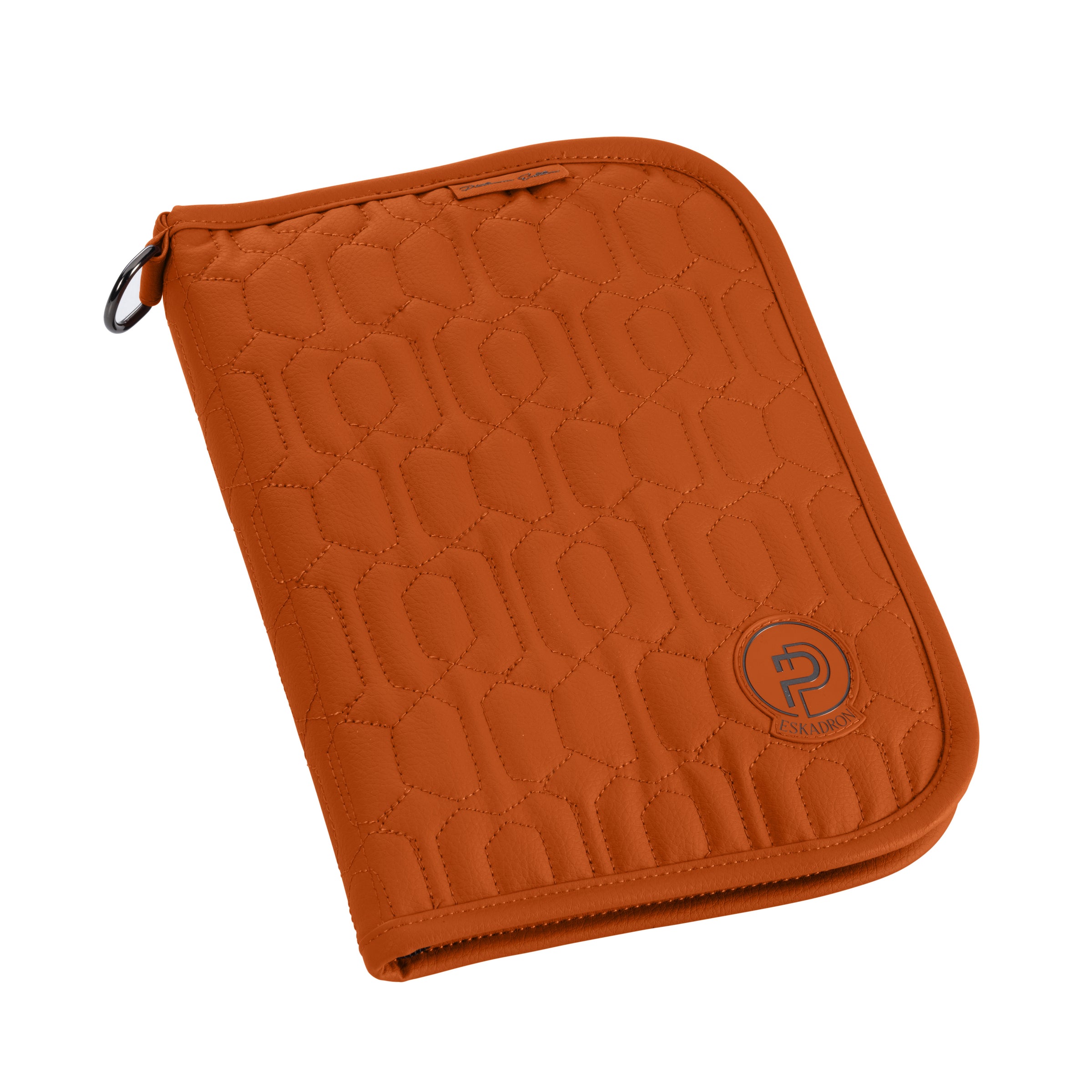 Eskadron faux leather Passport case in Amber