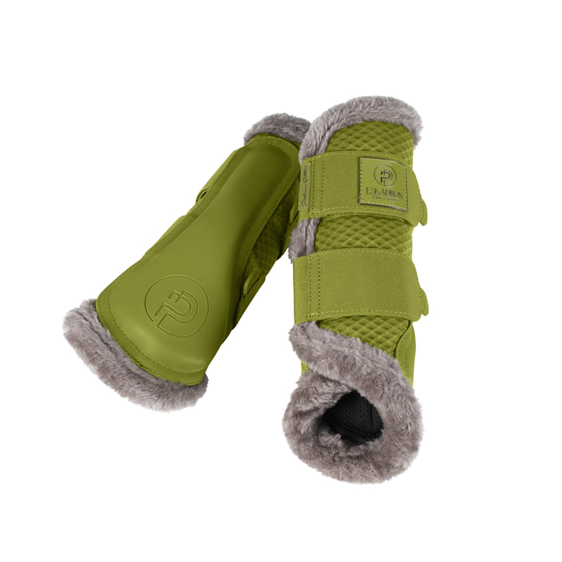 Eskadron Platinum moss green brushing boots