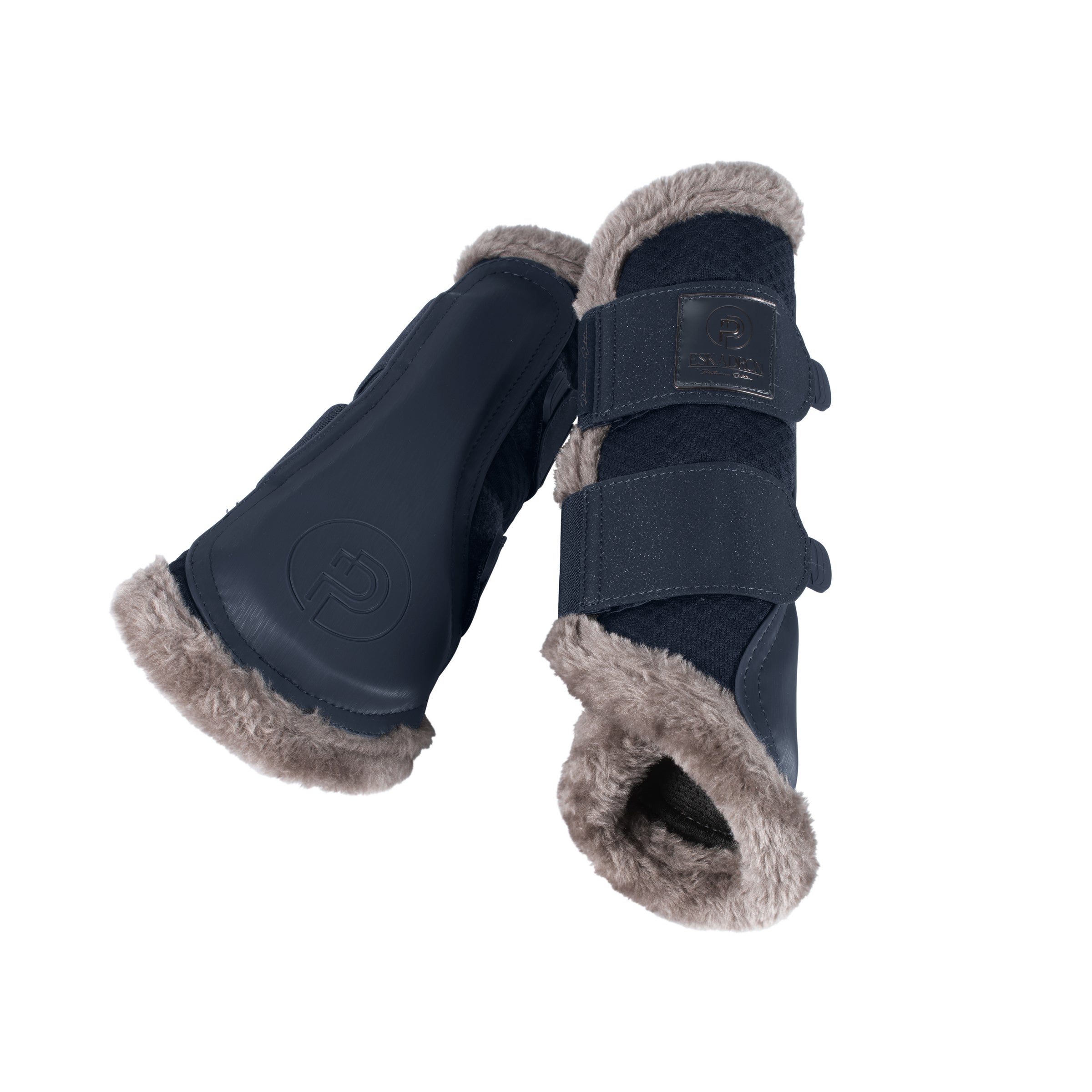 Eskadron Platinum Atlantic blue mesh brushing boots