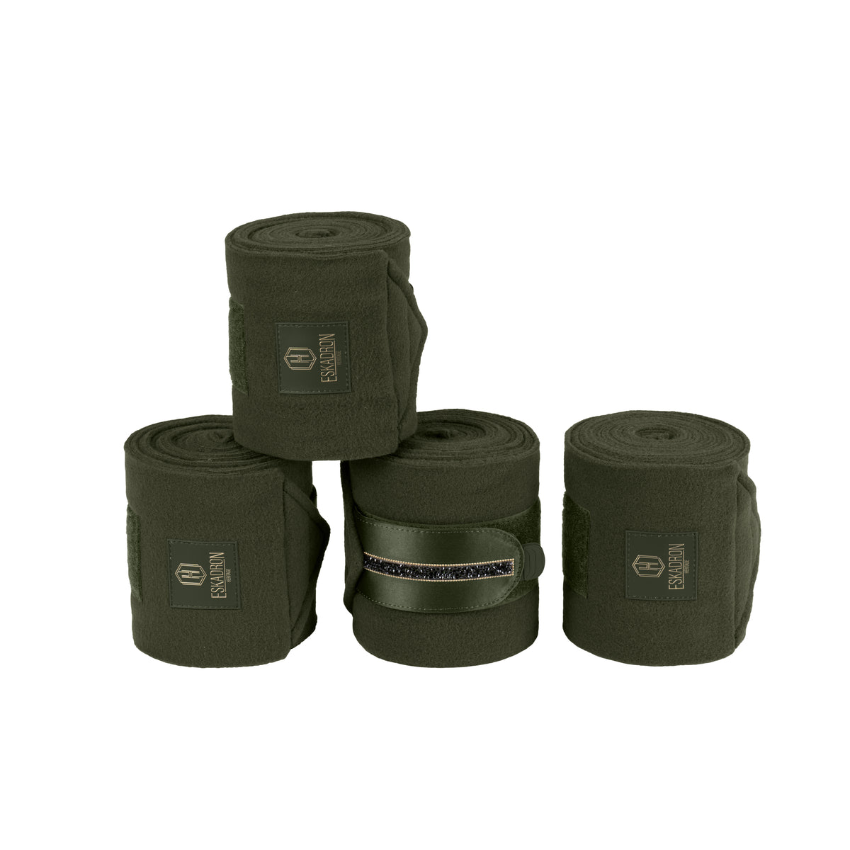 Eskadron Heritage Deep Moss jewel fleece bandages