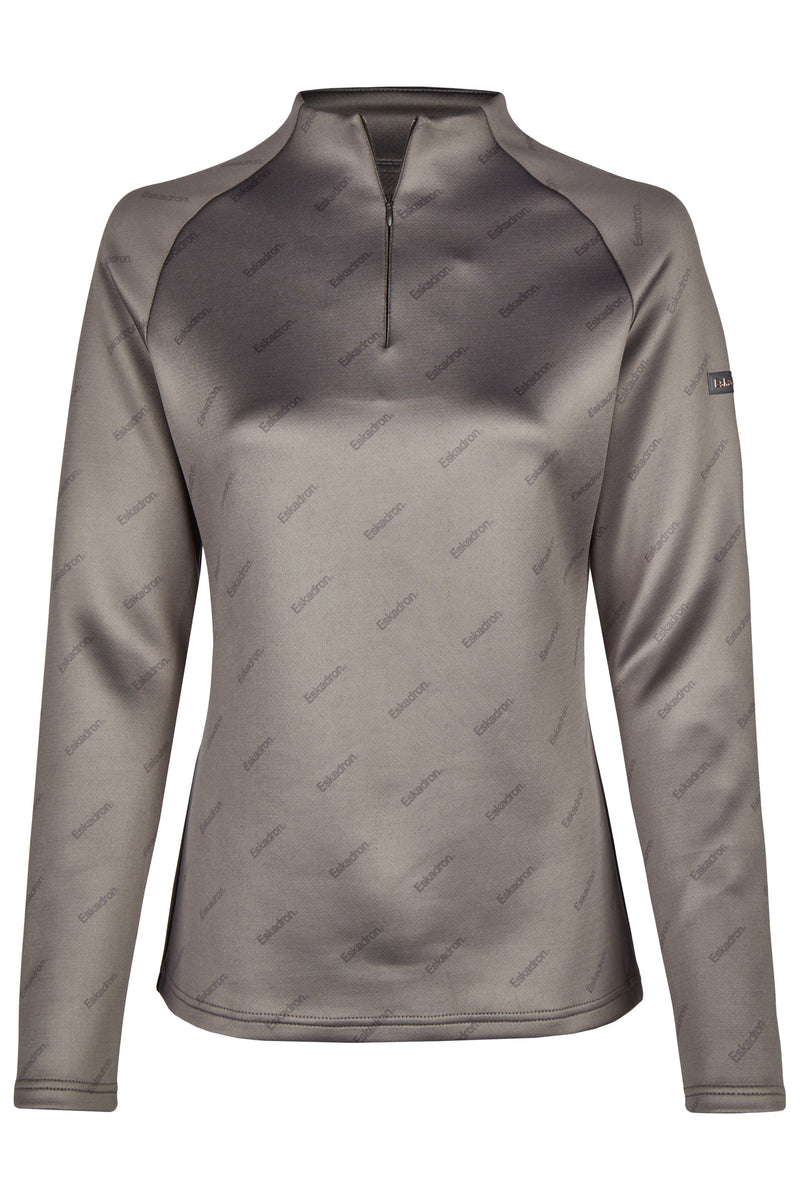 Eskadron Heritage earl grey half-zip jersey shirt