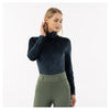 BR Farah velvet rib pullover in Carbon