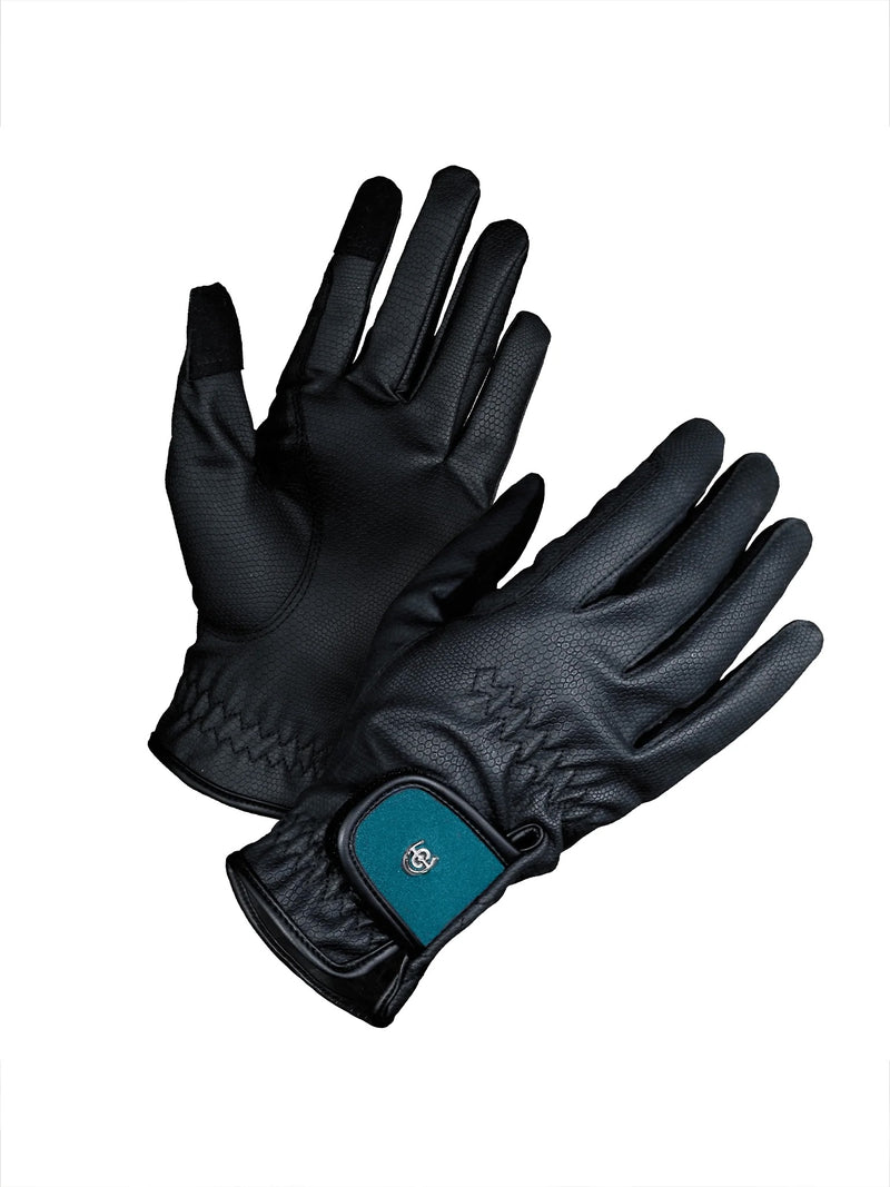 Equestrian stockholm motion teal blue gloves