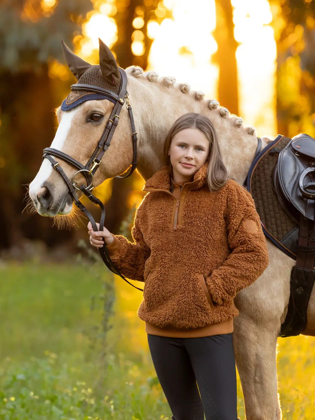 Le Mieux Tia young rider Teddy fleece ginger