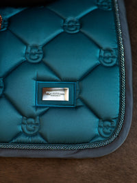 Equestrian Stockholm teal blue Jump saddlepad
