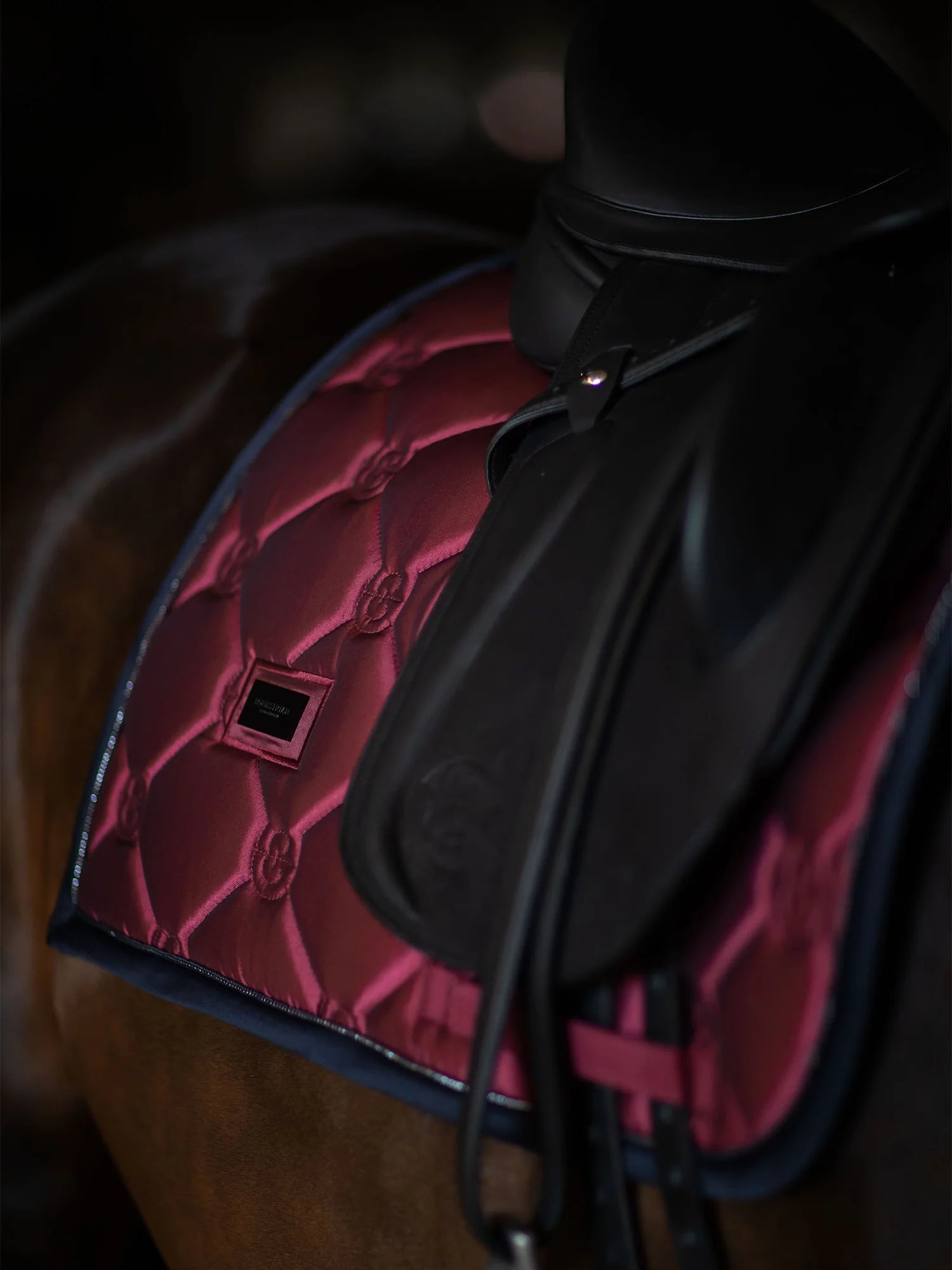 Equestrian Stockholm Twill luxe dressage saddlepad