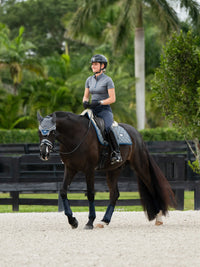 Equestrian Stockholm Metallic blue dressage saddlepad