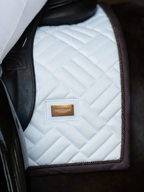 Equestrian Stockholm White Moonless night Modern dressage saddlepad