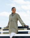 Pikeur Athleisure ladies poncho coat in moss green
