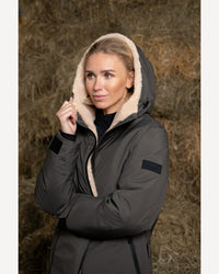 Pikeur waterproof Raincoat coat in dark olive