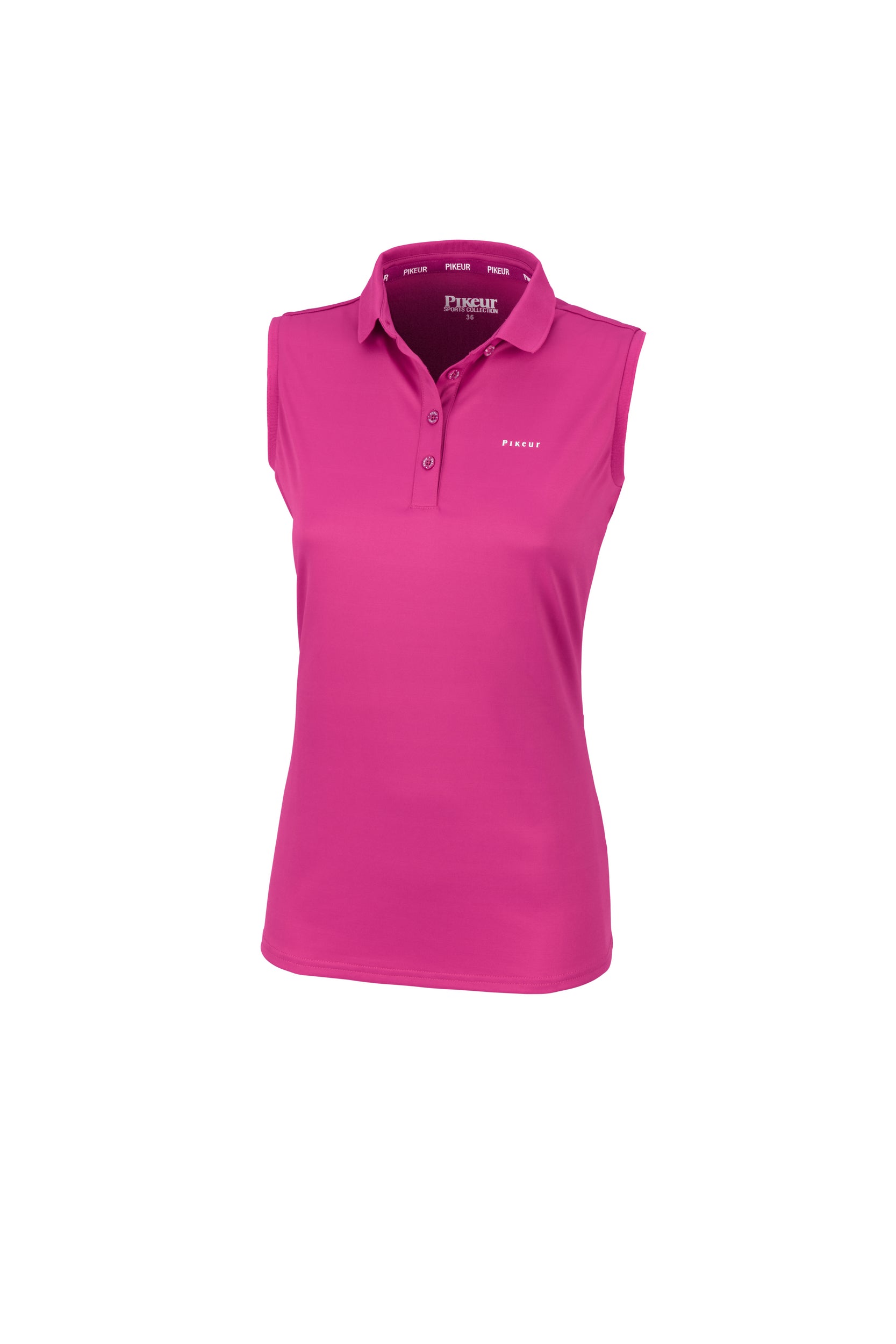 Pikeur Jarla sleeveless polo in Hot Pink