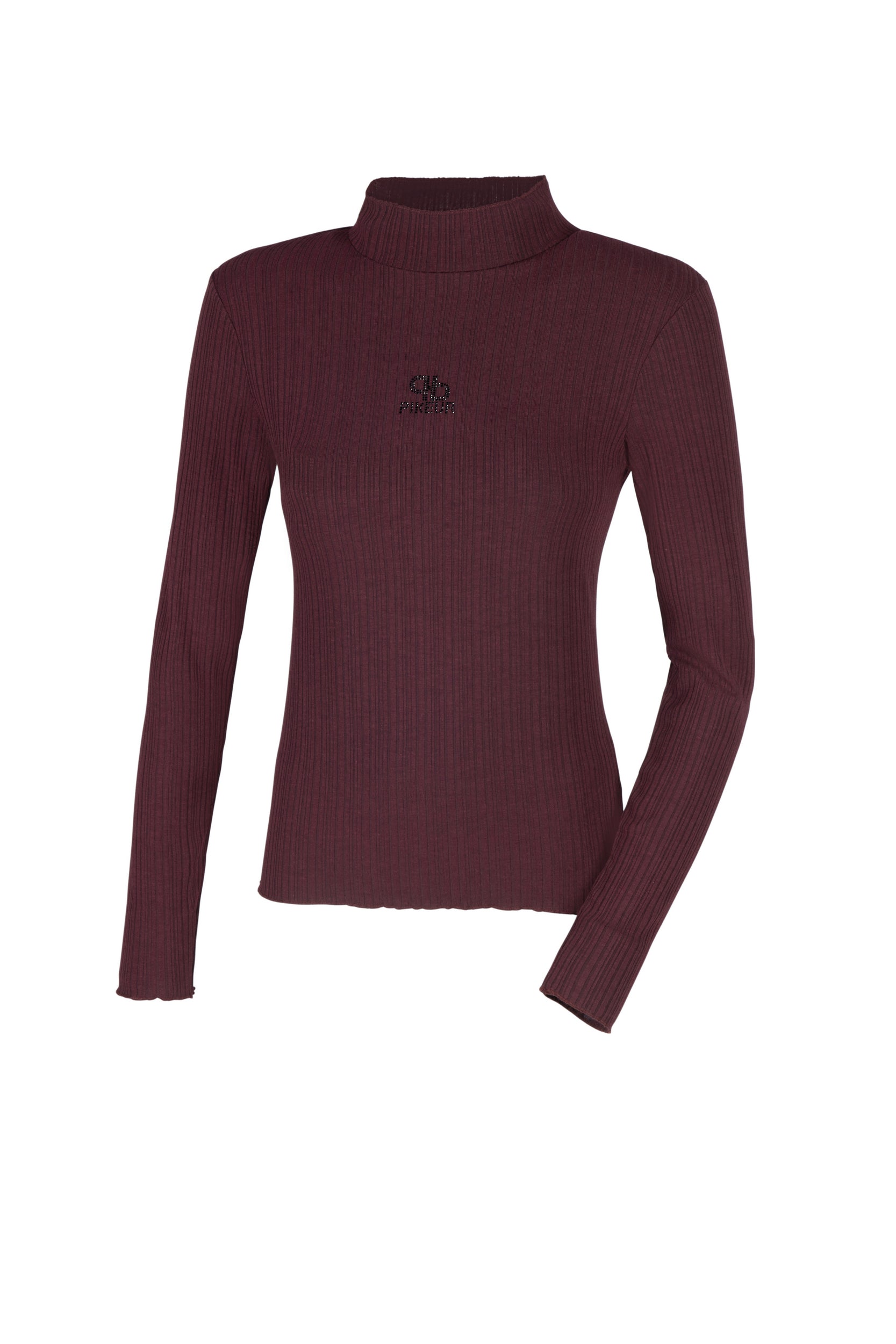 Pikeur selection roll neck top in Mulberry