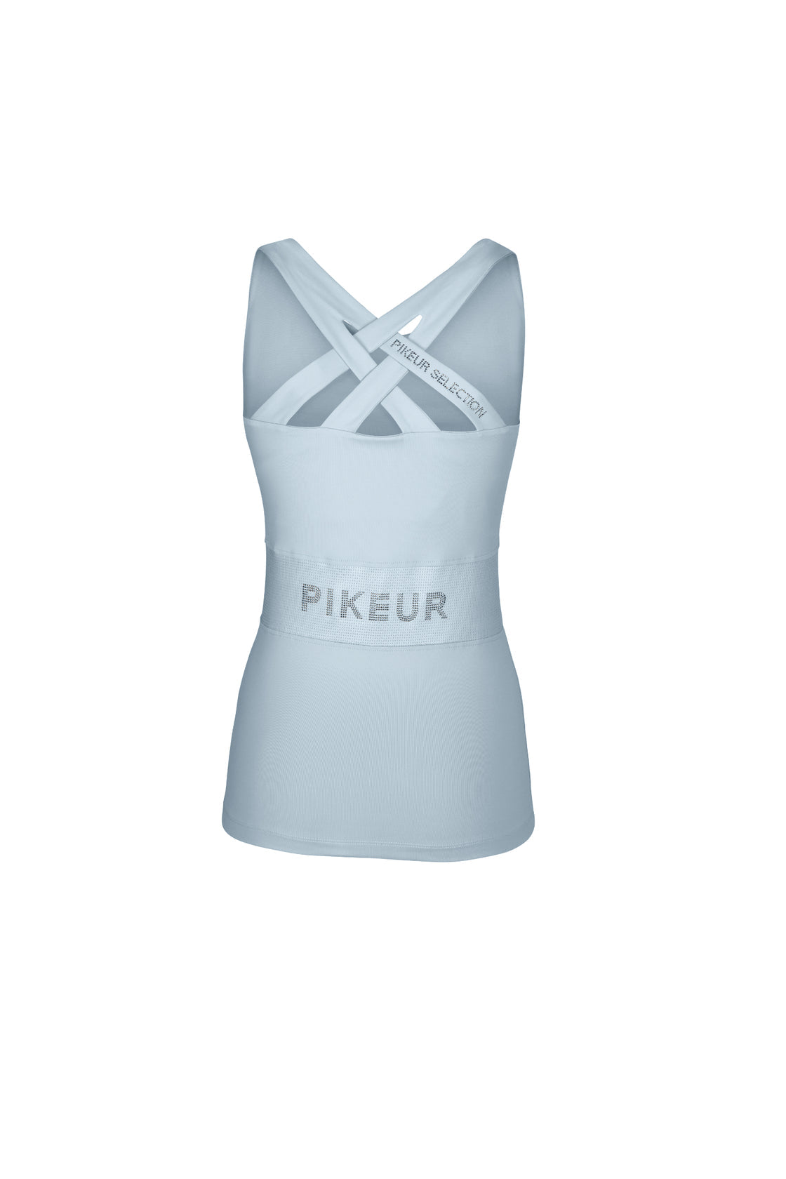 Pikeur selection vest diamanté top in Powder blue