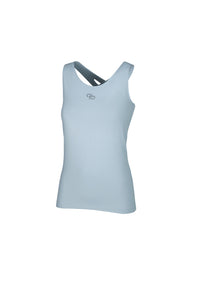 Pikeur selection vest diamanté top in Powder blue