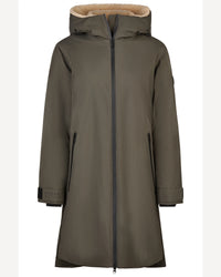 Pikeur waterproof Raincoat coat in dark olive