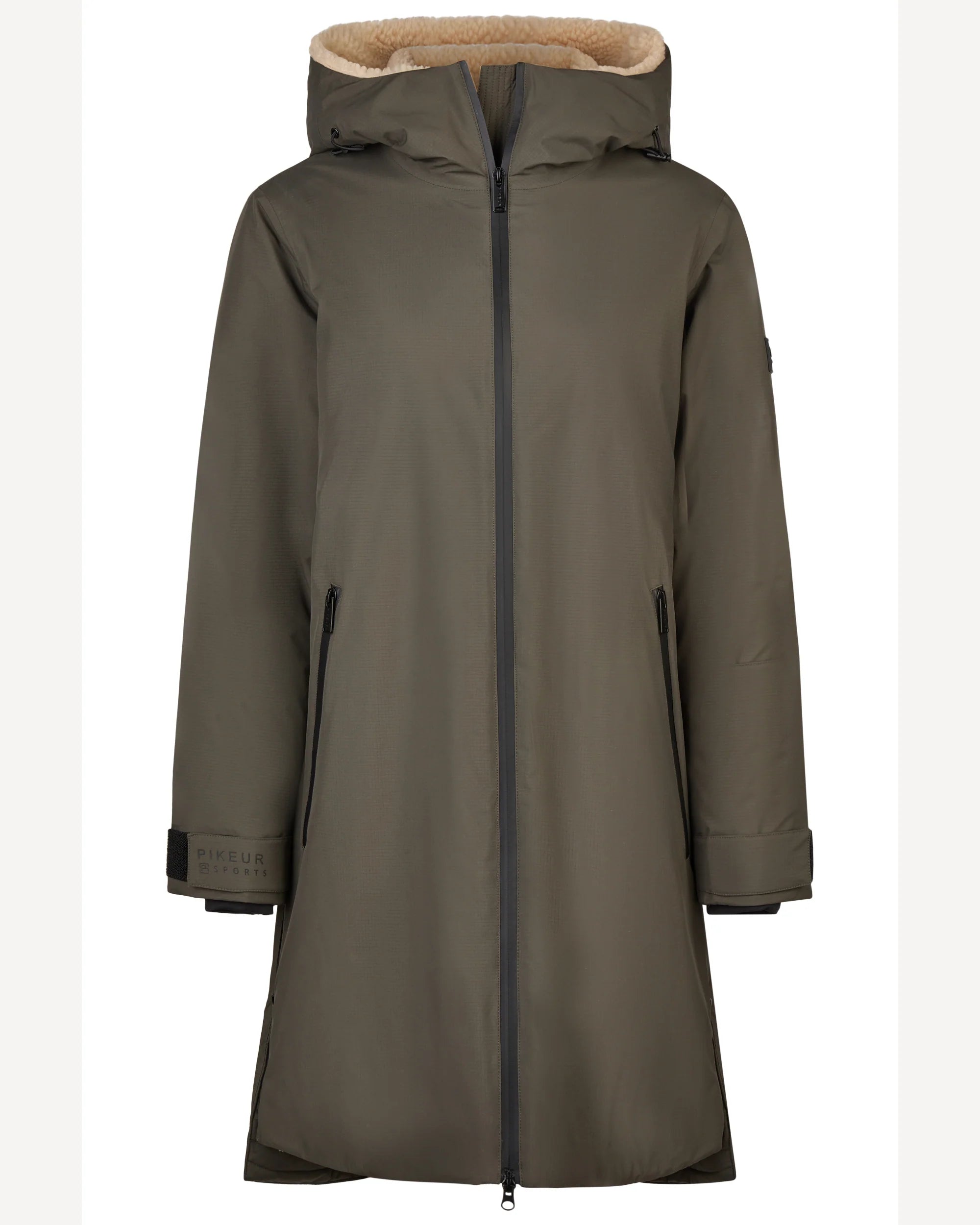 Pikeur waterproof Raincoat coat in dark olive