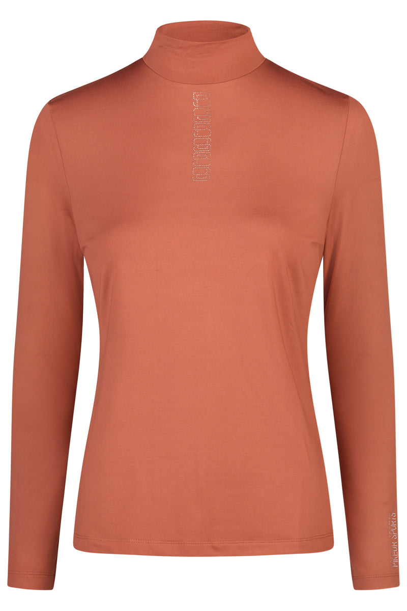 Pikeur sports stud shirt in rosewood