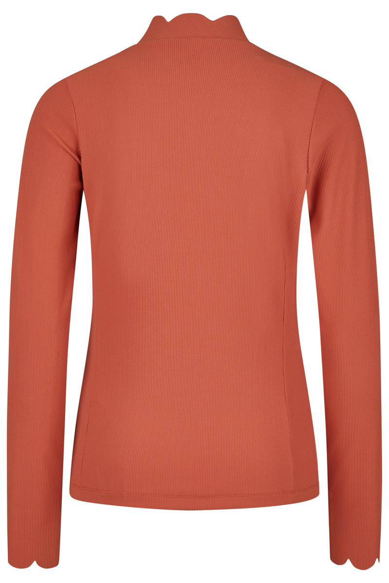 Pikeur selection rip shirt in rosewood
