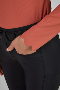 Pikeur selection rip shirt in rosewood