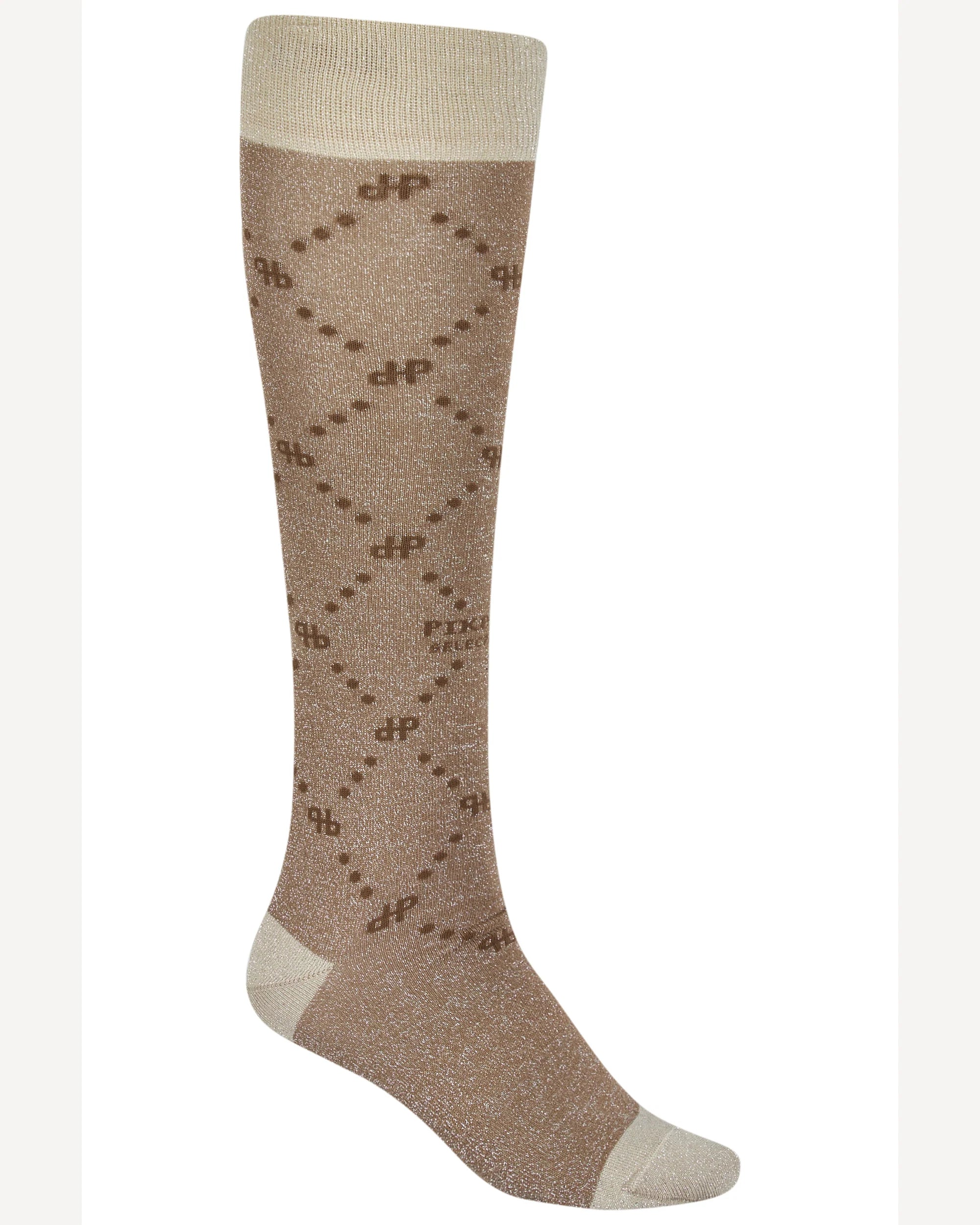 Pikeur beige glitter riding socks