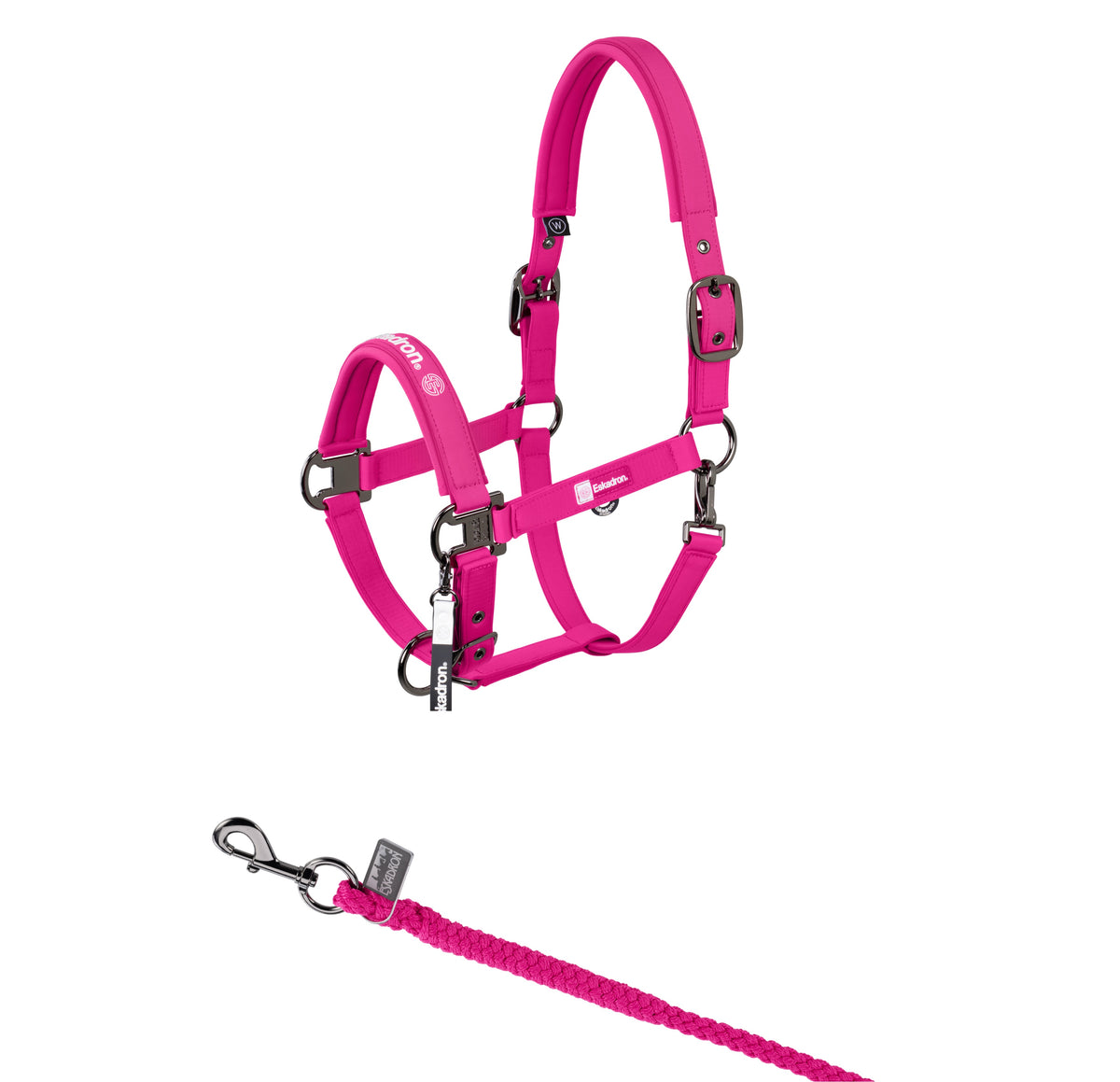 Eskadron Dynamic Lipstick softshell headcollar and leadrope