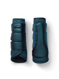 Equestrian Stockholm teal blue mesh boots