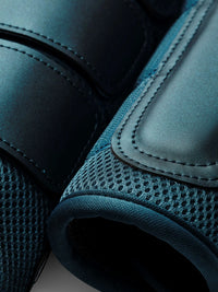Equestrian Stockholm teal blue mesh boots