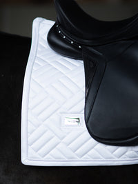 Equestrian Stockholm White perfection modern Dressage saddlepad