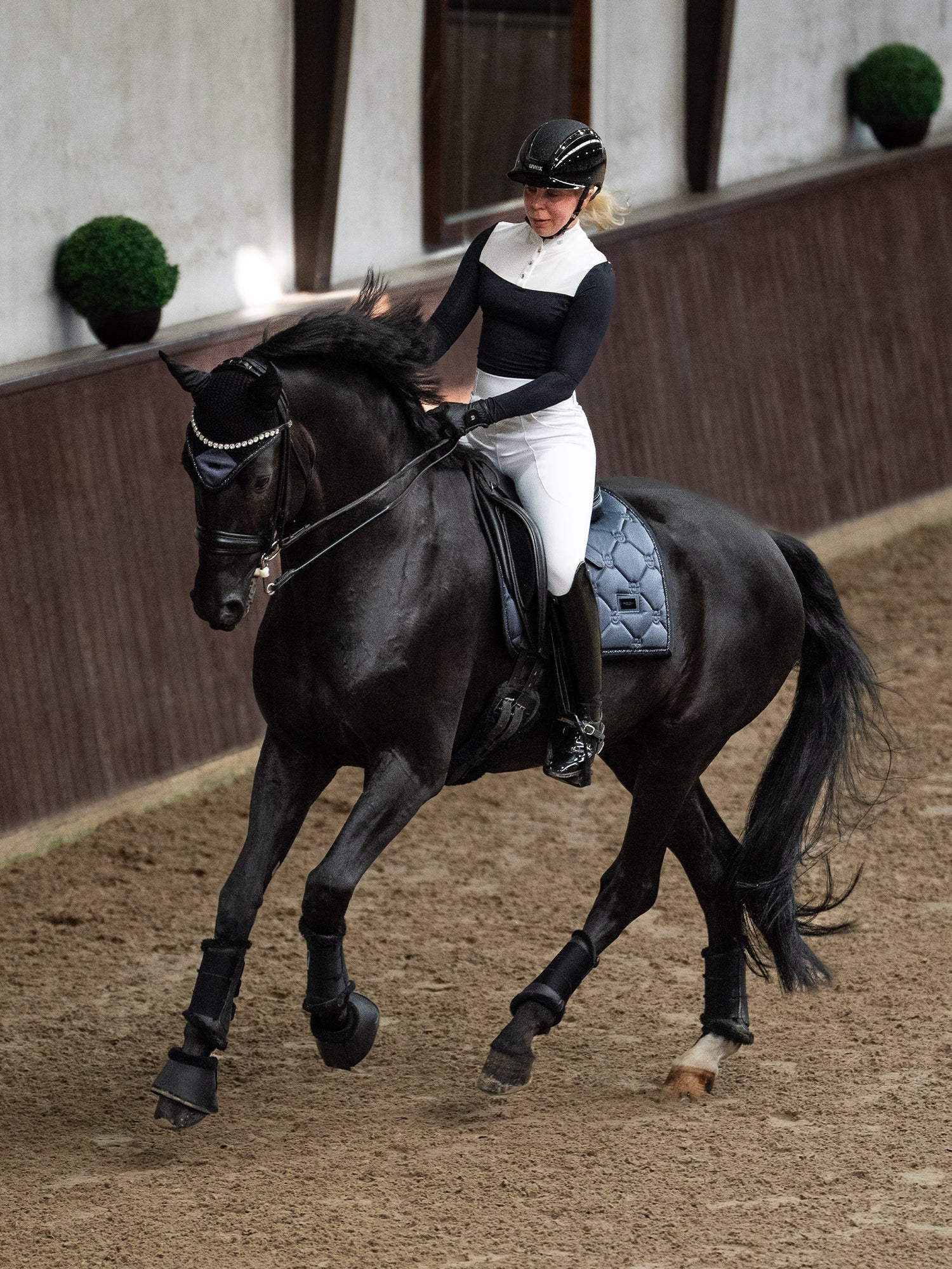 Equestrian Stockholm Winter shadow dressage saddlepad